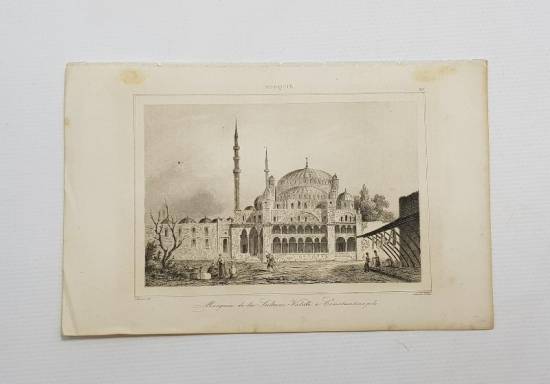 OSMANLI DÖNEMİ GRAVÜR: MOSQUE DE LA SULTANI VALİDE A CONSTANTINOPLE