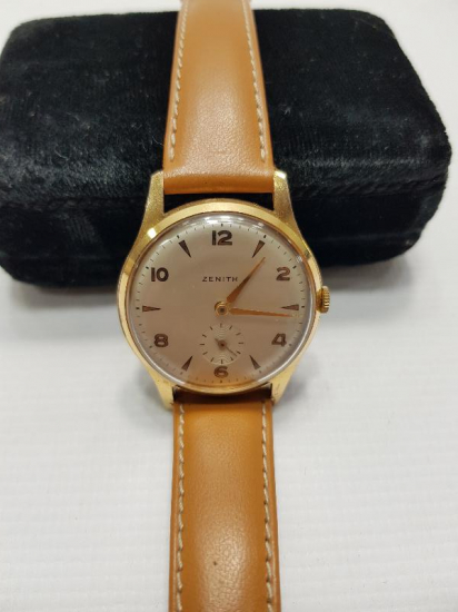 ALTIN KAPLAMA ZENITH KOL SAATİ 