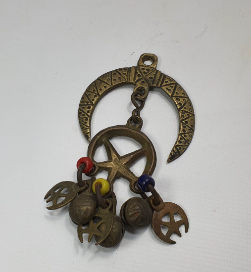 OSMANLI DÖNEMİ HİLAL VE AY YILDIZLAR BULUNAN NADİR ZİLLİ ÇADIR ZİLİ