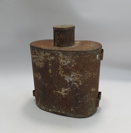 OSMANLI DÖNEMİ ÜZERİNDE LİVAİ ASKERİ YAZILI NADİR ASKERİ MATARA