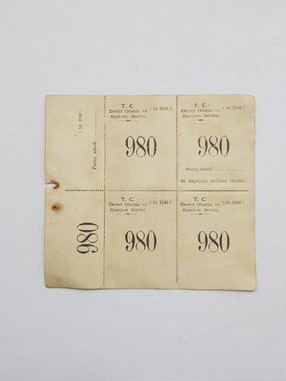 TC DEVLET OTOBÜS VE KAMYON SERVİSİ EL BAGAJINA MAHSUS TİKEDİR