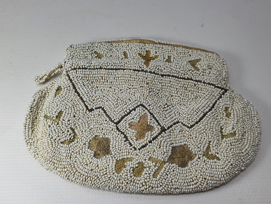 OSMANLI DÖNEMİ ÇOK NADİR OPAL BONCUKLU RUM İŞİ GELİN ÇANTASI