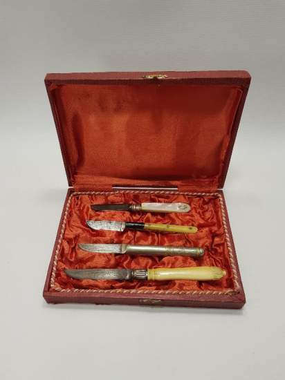 OSMANLI DÖNEMİ DÖRT ADET HAT BIÇAĞI 