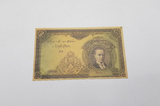 1. EMİSYON MATBU BASKI 100 LİRA