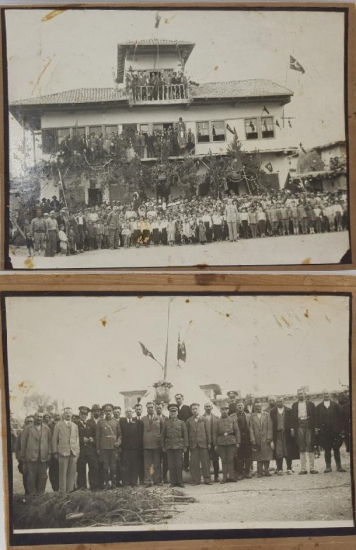 1930'LARDAN BAYRAM KUTLAMASI İKİ ADET PASPARTULU FOTOĞRAF