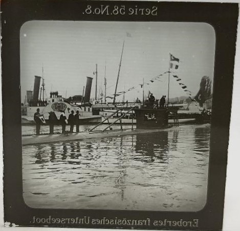 OSMANLI DENİZALTISI FOTOĞRAFI CAM NEGATİF