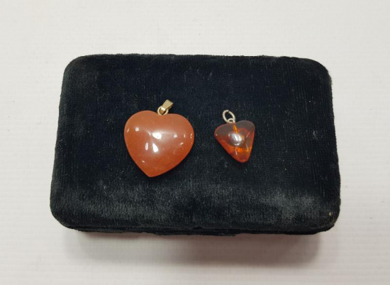 KALP FORMLU İKİ ADET KOLYE UCU 