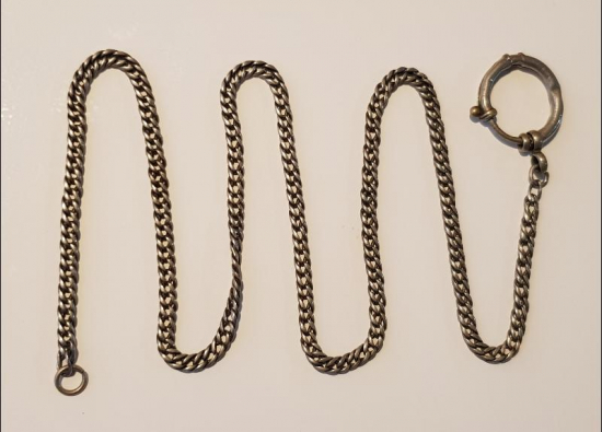 OSMANLI DÖNEMİ GÜMÜŞ CEP SAATİ KÖSTEĞİ ZİNCİRİ