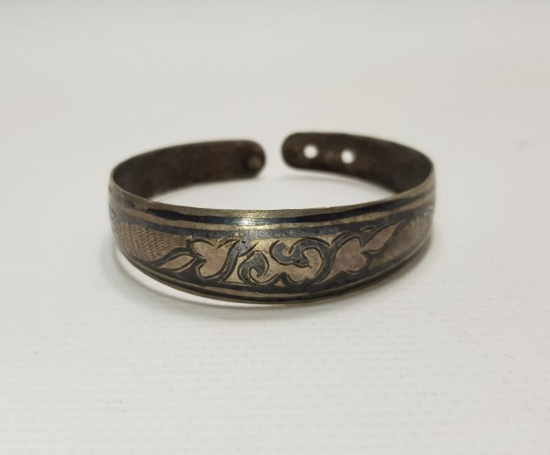 OSMANLI DÖNEMİ SAVATLI GÜMÜŞ BİLEZİK 