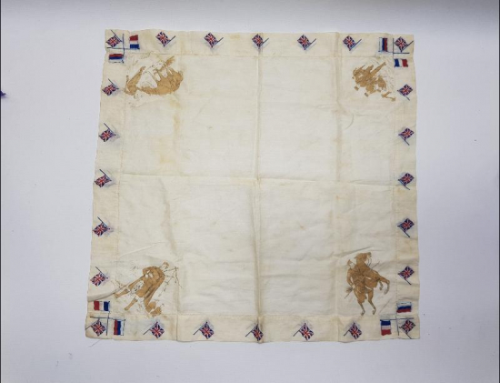 1. DÜNYA SAVAŞI İTTİFAK İPEK MENDİL 