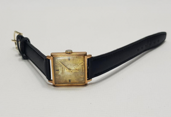 ALTIN KAPLAMA HISLON MARKA KOL SAATİ 