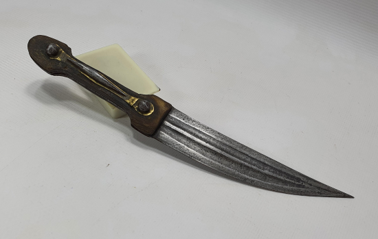 OSMANLI DÖNEMİ BOYNUZ SAPLI VE KAN YOLLU ÇERKES İŞİ HANÇER