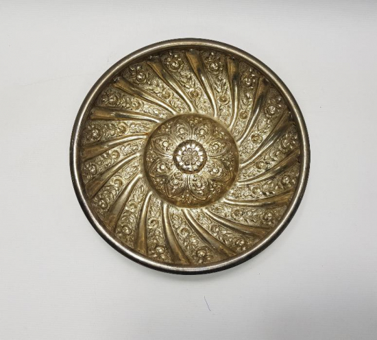OSMANLI DÖNEMİ ÇARKIFELEK MOTİFLİ GÜMÜŞ KAPLAMA HAMAM TASI 