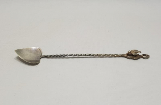 OSMANLI DÖNEMİ GÜMÜŞ MACUN KAŞIĞI 