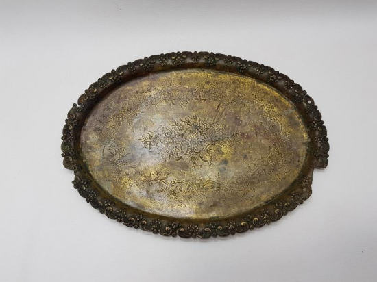 PİRİNÇ KAHVE TEPSİSİ