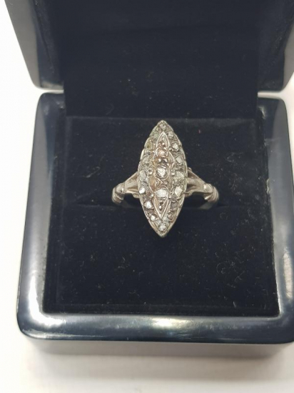 OSMANLI DÖNEMİ ELMAS TAŞLI MEKİK YÜZÜK 