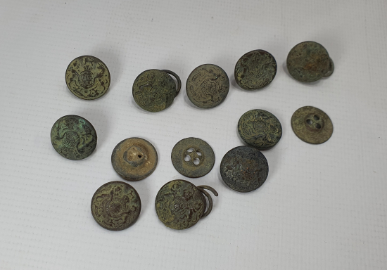 1. DÜNYA SAVAŞI DÖNEMİ ÇANAKKALE CEPHESİ İNGİLİZ ASKER DÜĞMELERİ