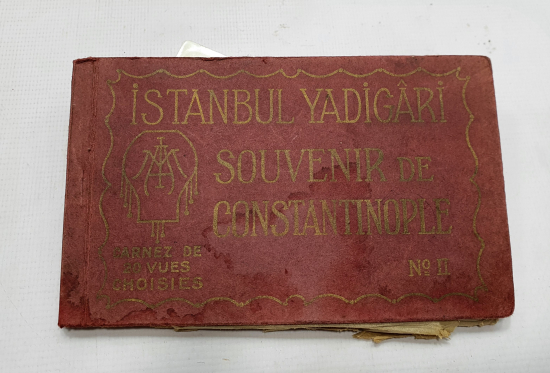 12 ADET İSTANBUL KARTPOSTALI BULUNAN NADİR KARTPOSTAL ALBÜMÜ