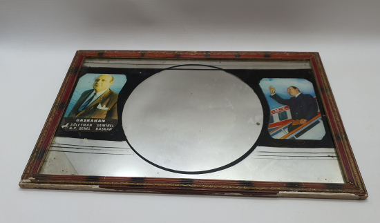 1960-70 LERDEN SÜLEYMAN DEMİREL VE ADNAN MENDERES GÖRSELLİ AYNA