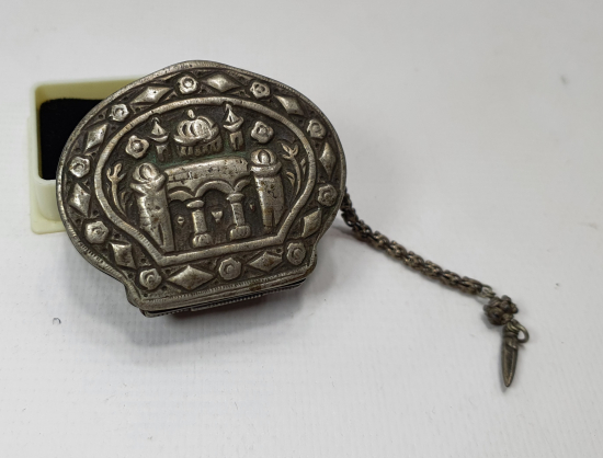 OSMANLI DÖNEMİ ARNAVUT ZİNCİRLİ GÜMÜŞ ENFİYE KUTUSU