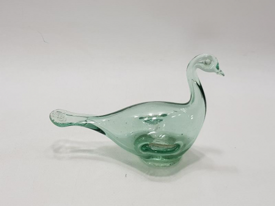 1930'LARDAN KÖY İŞİ KOPARMA CAM KUŞ BİBLOSU 