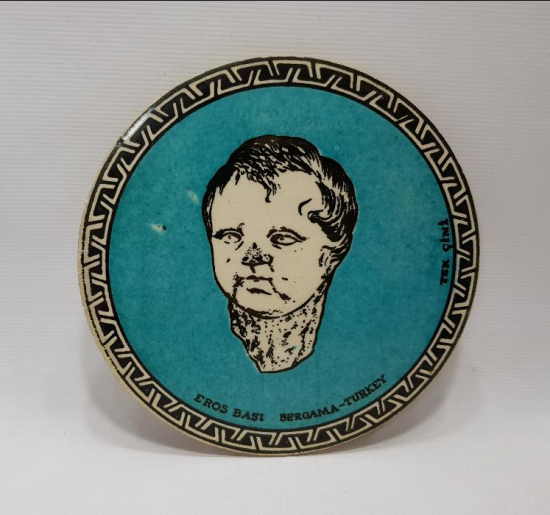 EROS TEMALI SERAMİK DUVAR TABAĞI 