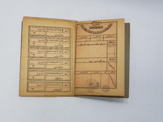 OSMANLI DÖNEMİ ASKERİ MAAŞ CÜZDANI 