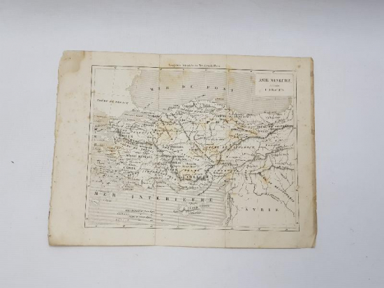 ASIA MINEURE (KÜÇÜK ASYA - ANADOLU) HARİTA GRAVÜR 