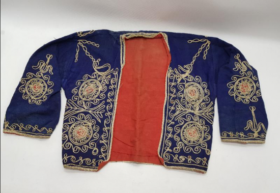 CUMHURİYET İLK DÖNEM KADİFE GELİN CEPKENİ 