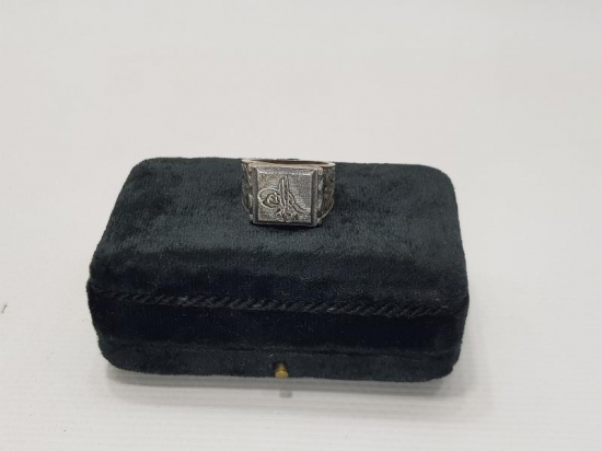 TUĞRALI GÜMÜŞ YÜZÜK 