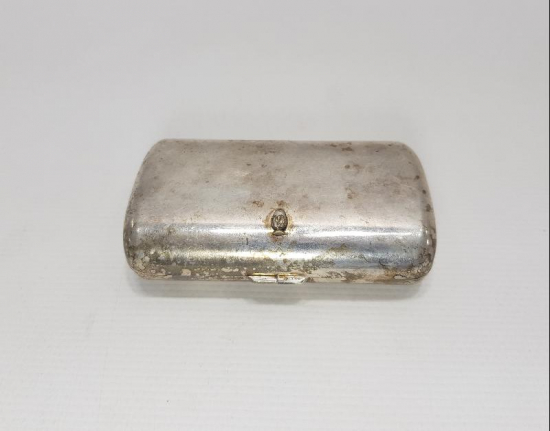 1940'LARDAN GÜMÜŞ KAPLAMA TÜTÜN TABAKASI 