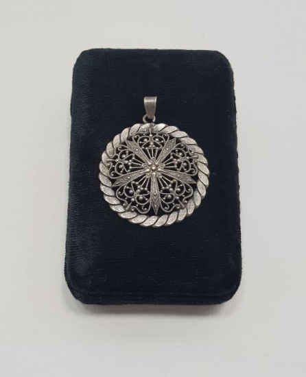 ANTİKA GÜMÜŞ KOLYE UCU 