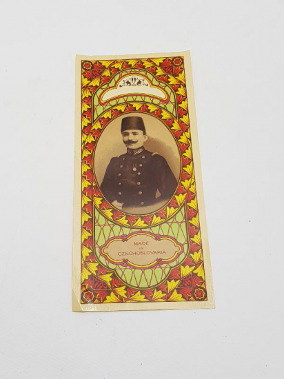 ENVER PAŞA GÖRSELLİ FES ETİKETİ 