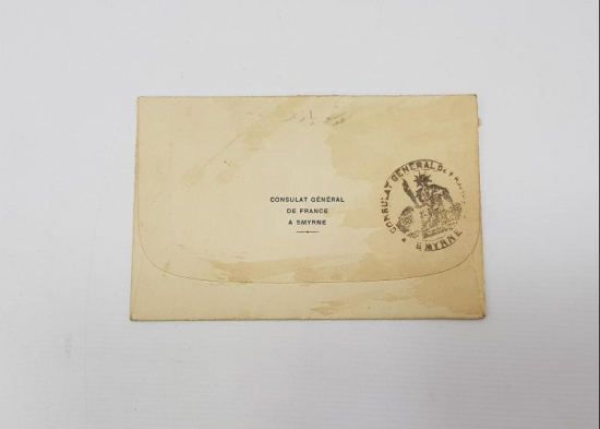 SMYRNE... OSMANLI DÖNEMİ İZMİR FRANSIZ KONSOLOSLUĞU ZARF 