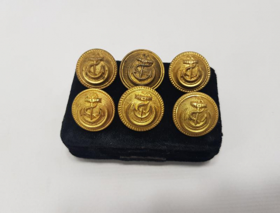 OSMANLI VE TC DÖNEMİ 6 ADET DENİZCİ SUBAY DÜĞMESİ 