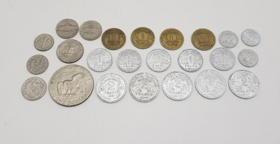 ESKİ TARİHLİ 24 ADET YABANCI PARA