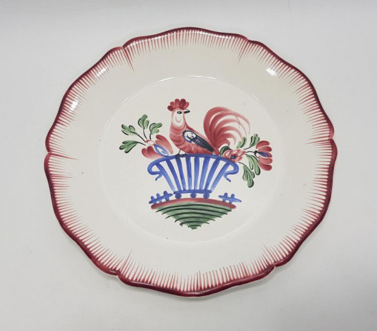 HOROZ TEMALI FRANSIZ PORSELEN TABAK 