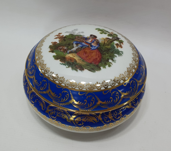 TAMAMI EL BOYAMA LİMOGES KAPAKLI KUTU