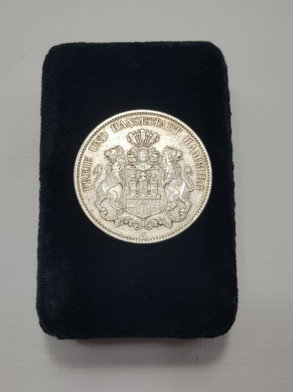 1900 TARİHLİ NADİR GÜMÜŞ 5 MARK 