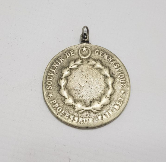 OSMANLI DÖNEMİ ÇOK NADİR PROFESÖR FAİK BEY ATLETİZM MADALYASI 