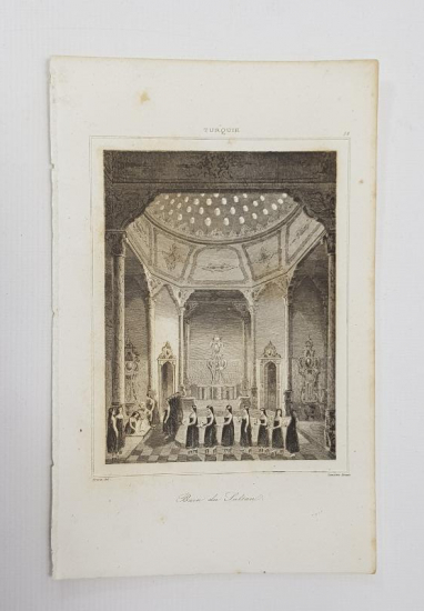 OSMANLI GRAVÜR: PADİŞAHIN BANYOSU 