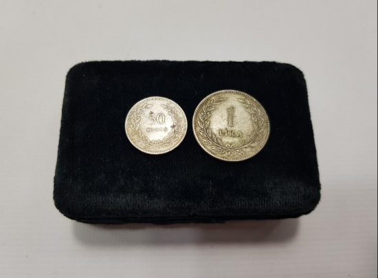 1947 TARİHLİ GÜMÜŞ 50 KURUŞ VE 1 LİRA