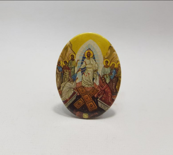 ANTİKA TENEKE İKONA 