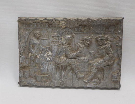 AVRUPA YAPIMI BARDA TAKILANLAR TEMALI METAL RÖLYEF 