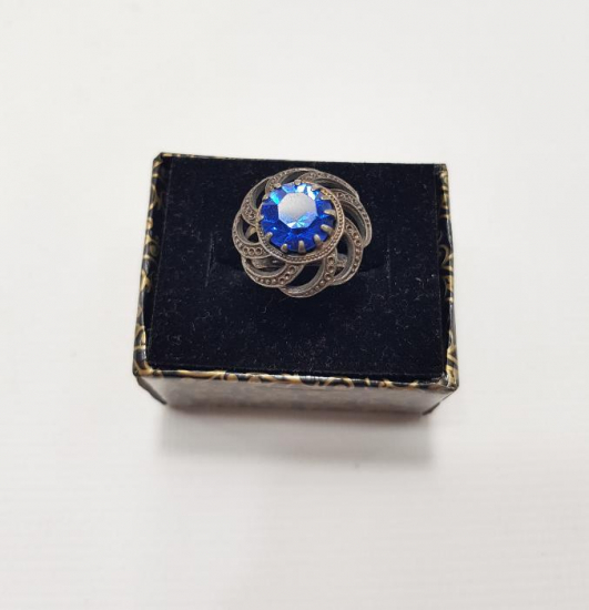 MAVİ TAŞLI GÜMÜŞ YÜZÜK 