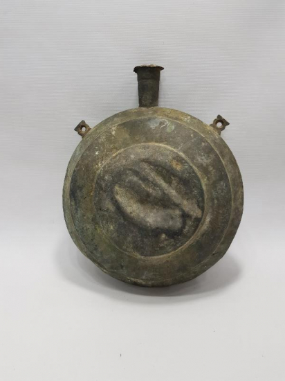 OSMANLI DÖNEMİ BAKIR DEVE MATARASI 