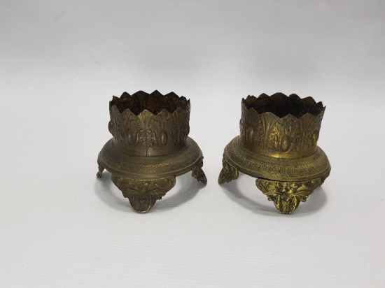 OSMANLI DÖNEMİ BİR ÇİFT PİRİNÇ KAŞIKLIK 