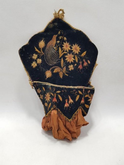 OSMANLI DÖNEMİ RUM İŞİ EL İŞLEME KADİFE KAŞIKLIK 