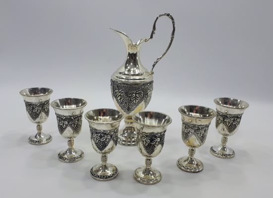 ANTİKA GÜMÜŞ KAPLAMA LİKÖR TAKIMI