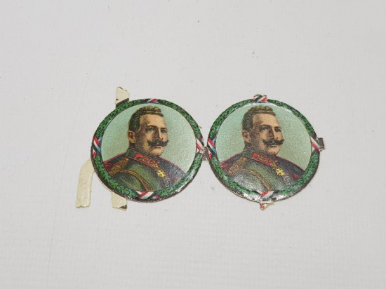 1. DÜNYA SAVAŞI DÖNEMİ ALMAN KAISER WILHELM TEMALI İKİ ADET VİNYET 